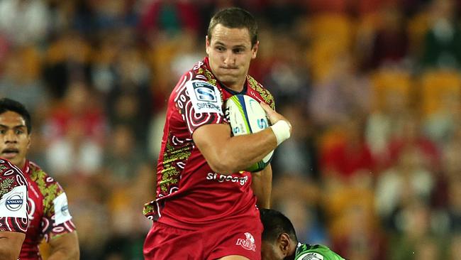 Qld Reds vs The Highlanders, at Suncorp Stadium. Mike Harris.