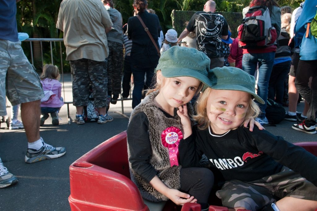Skye Glover and Sonny Mellive at Bindi Irwin's 14th birthday party at Australia Zoo. . Picture: Warren Lynam
