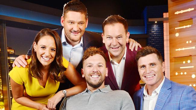 The Footy Show’s dumped hosts. Picture: Nicki Connolly