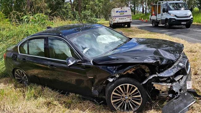 Serious head on collision, Maleny Kenilworth Rd, Conondale. Picture - contributed.