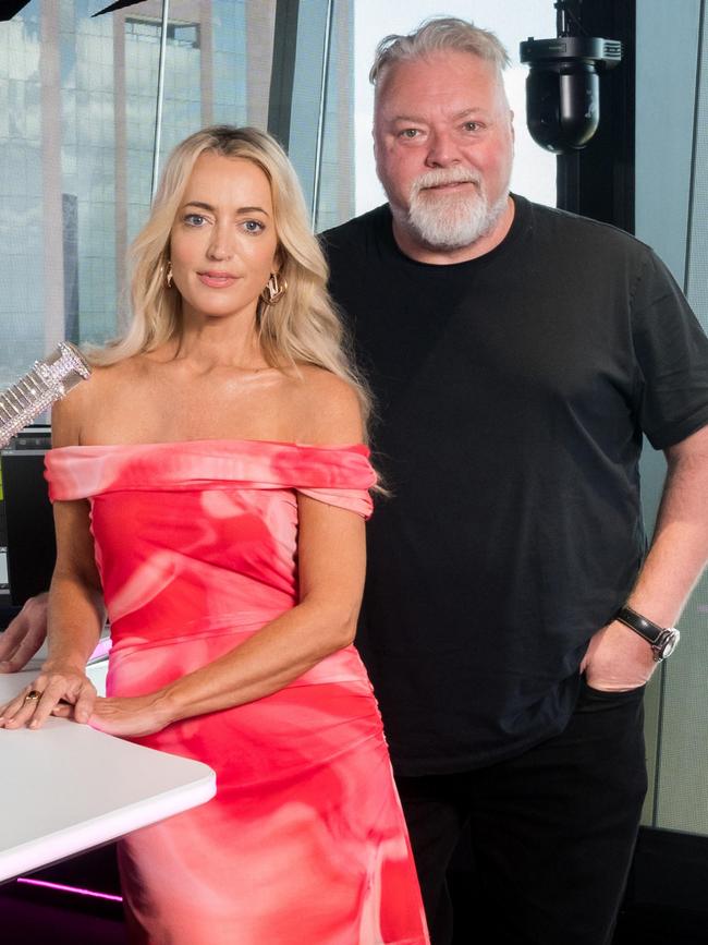 KIIS FM breakfast radio hosts Jackie 'O' Henderson and Kyle Sandilands.