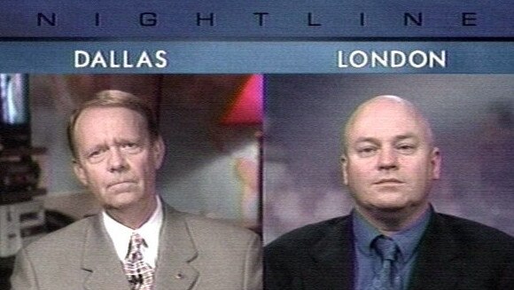 Simon Davies on the right appearing recently on America’s ABC's Nightline from London.