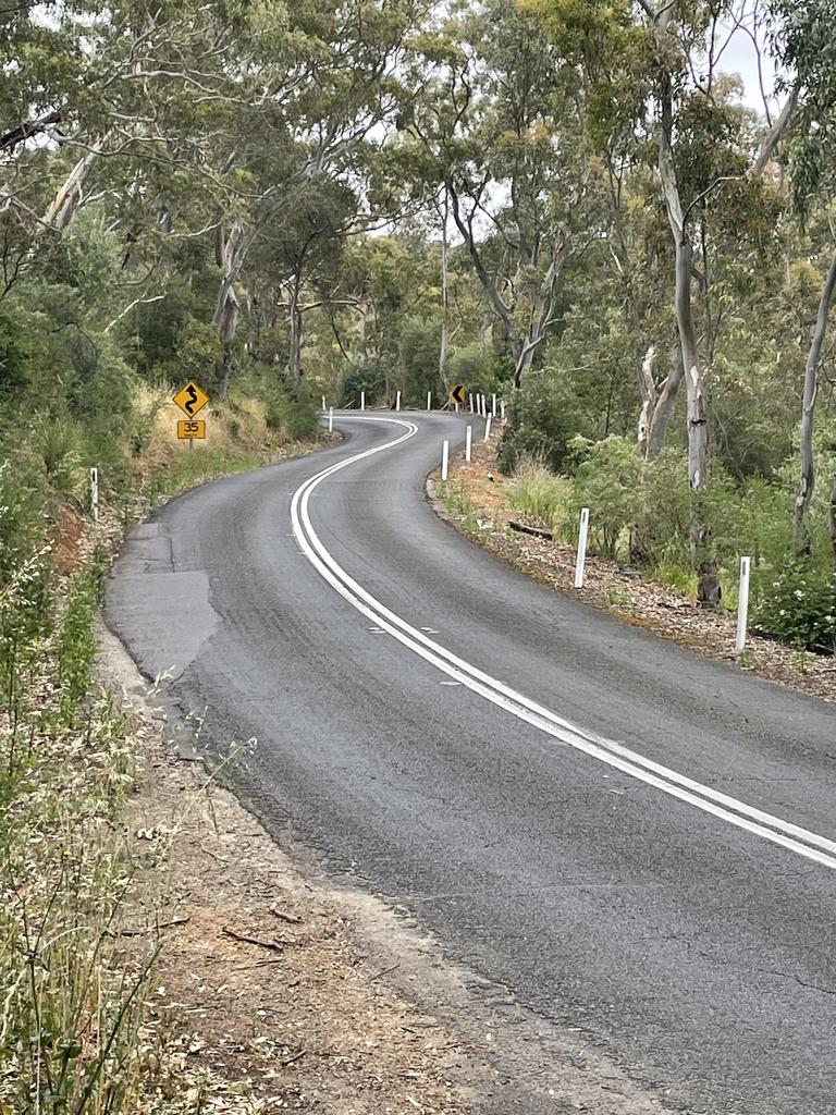 What Main Road at Cherry Gardens looked like before the upgrades. Picture: RAA