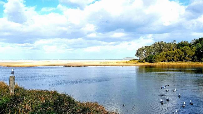 Hearnes Lake at Sandy Beach, between Woolgoolga and Coffs Harbour, is part of the Solitary Islands Marine Park.