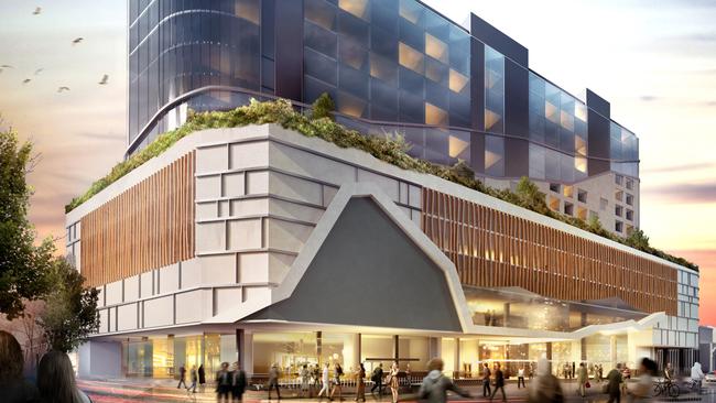 An artist’s impression of Fragrance Group hotel planned for Collins St. Picture: SUPPLIED