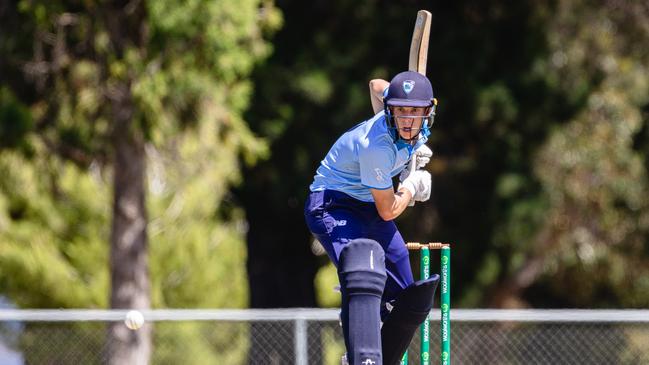 Bailey Abela was impressive with the bat. Picture: Linda Higginson / Cricket Australia.