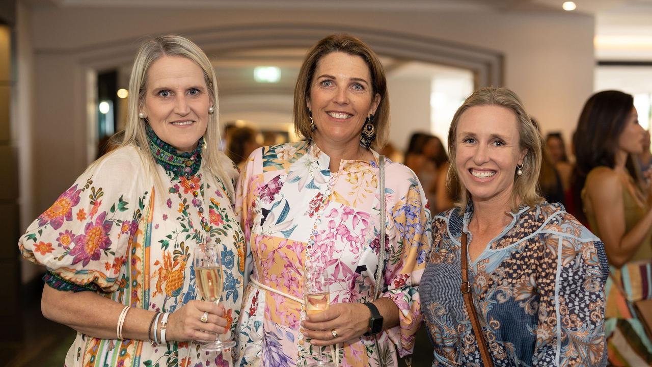 Kelly Prendergast, Bronnie Smith and Helen Smith St Hilda's Mother Daughter Luncheon at JW Marriott for The Pulse. Picture Celeste Humphrey