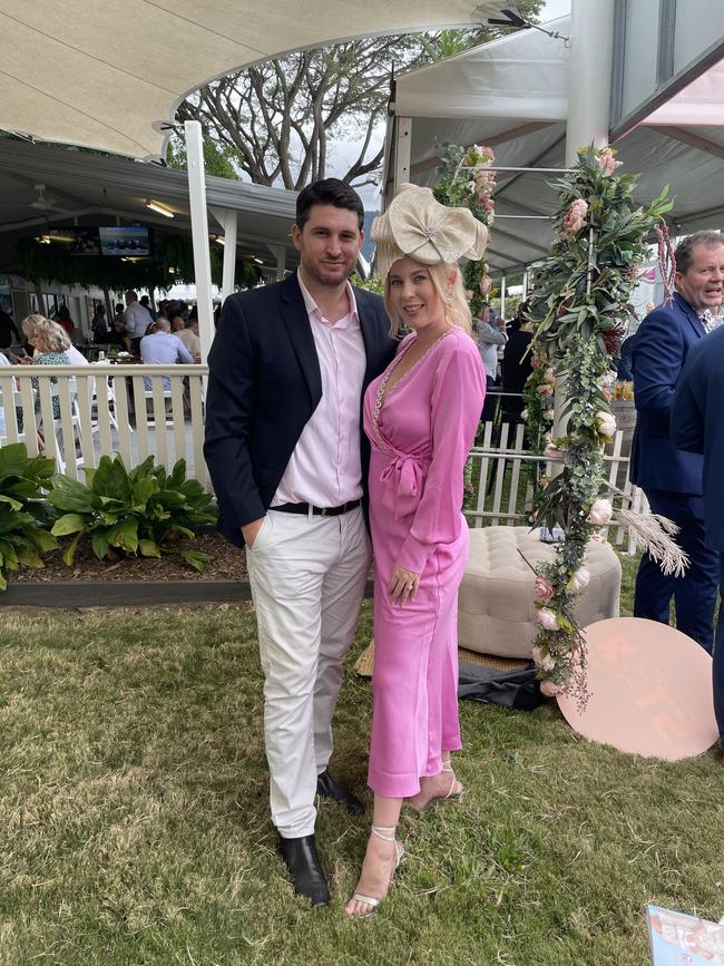 Blake Rideout and Jade Turnbull at Cairns Cup Carnival on Saturday. Picture: Andreas Nicola