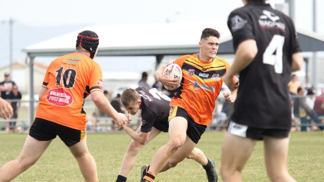 Cutters Decy Jones on the move last year in the Magpies and Wests clash. Picture: Marty Strecker