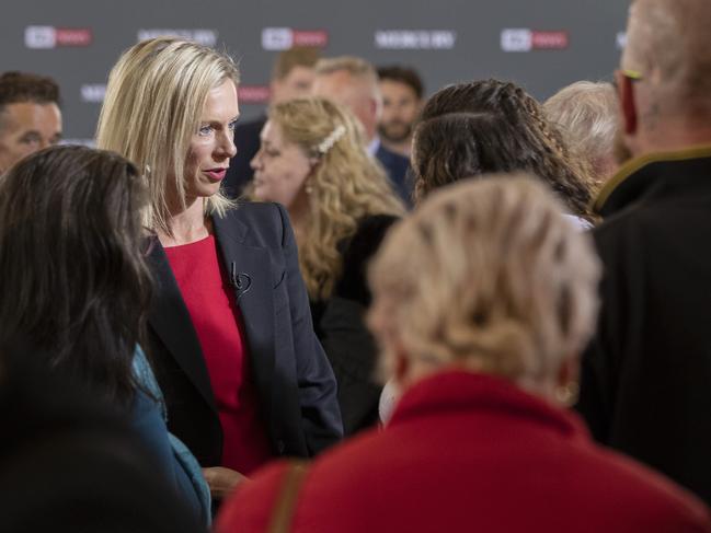 Labor Leader Rebecca White after the Sky News/Mercury People's Forum at the Town Hall, Hobart. Picture: Chris Kidd