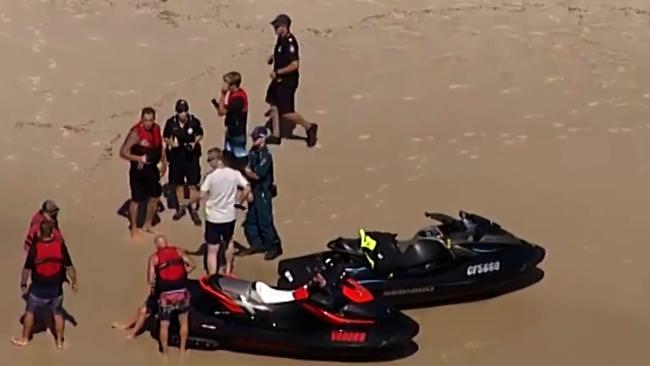 Mr Kingsman who died in a jet skiing accident at South Stradbroke Island this morning is believed to have suffered a medical condition -Pic Credit 7 News