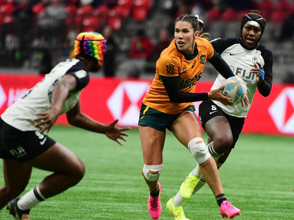 Charlotte Caslick at the 2024 HSBC Canada Sevens in February. Picture: Don MacKinnon/AFP