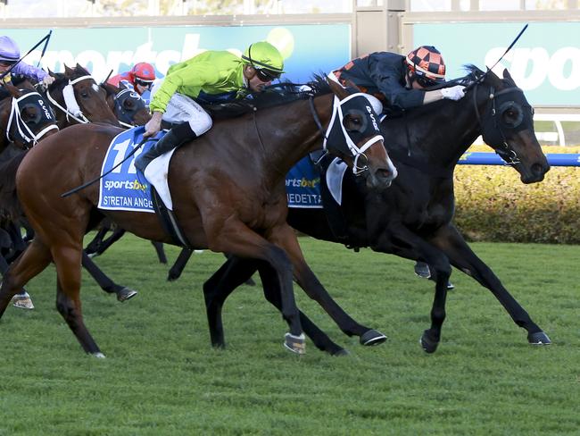 Benedetta and Jamie Kah have won the $1 million Group 1 The Goodwood at Morphettville. 11th May 2024, Picture:Brett Hartwig