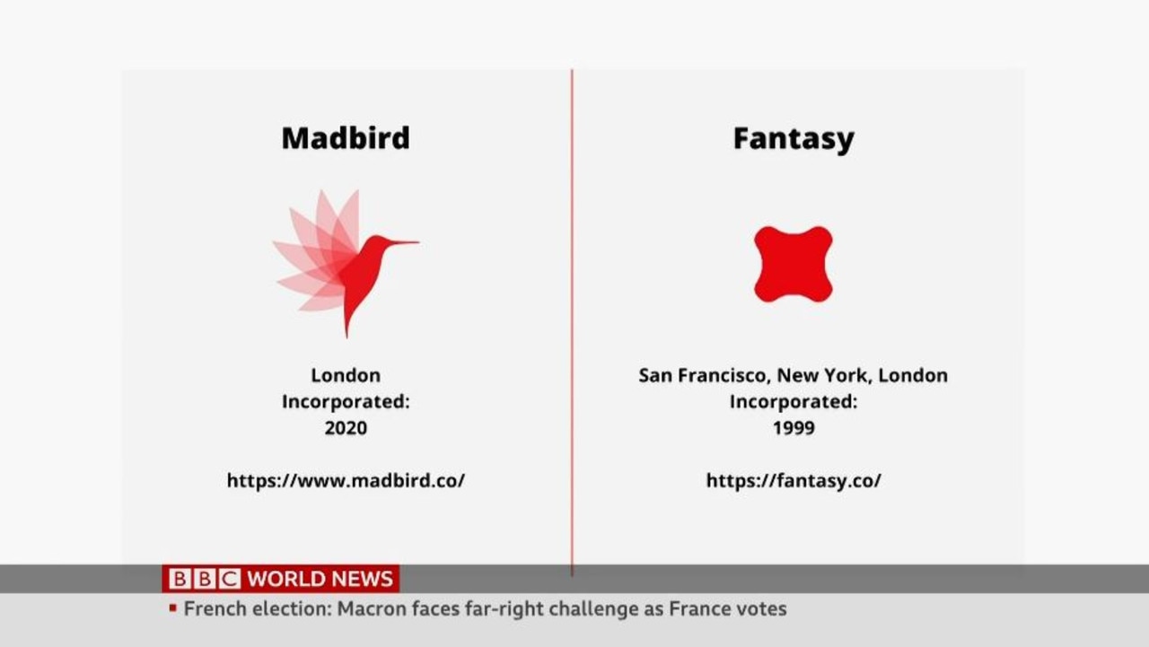 Fake design agency Madbird. Picture: BBC/Flash.