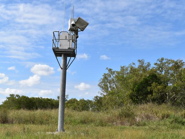 The equipment that monitors the water levels at Antoney's Crossing along Kinchant Dam Rd. Picture: Heidi Petith