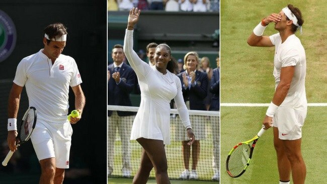 Serena Williams has Roger Federer and Rafael Nadal covered.