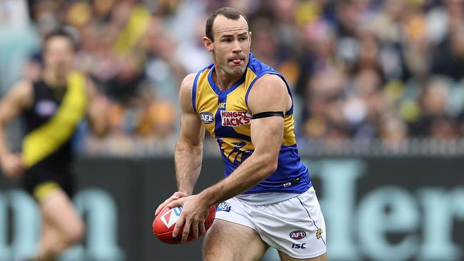 Eagles skipper Shannon Hurn wasn’t voted captain of the All-Australian team but got the nod from his peers. Pic: Getty Images