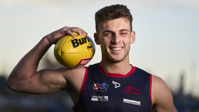 Tasmania and Norwood Footballer, Jackson Callow at Norwood Oval, 2021. Picture: MATT LOXTON