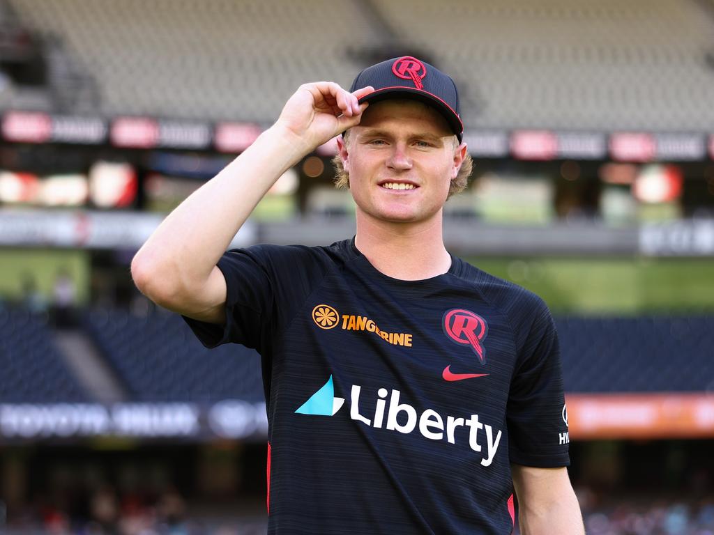 Peake before his debut game. Picture: Mike Owen/Getty Images