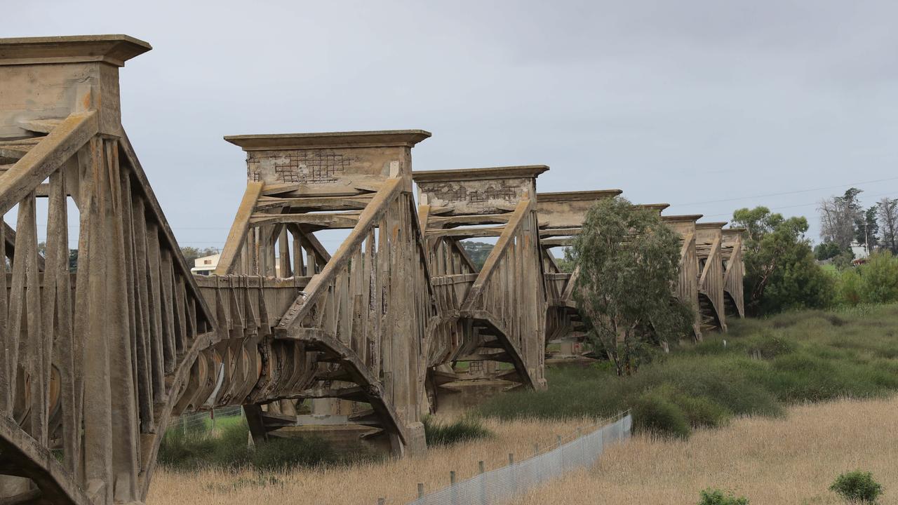 The aqueduct is 53m-tallat its peak. Picture: Peter Ristevski.