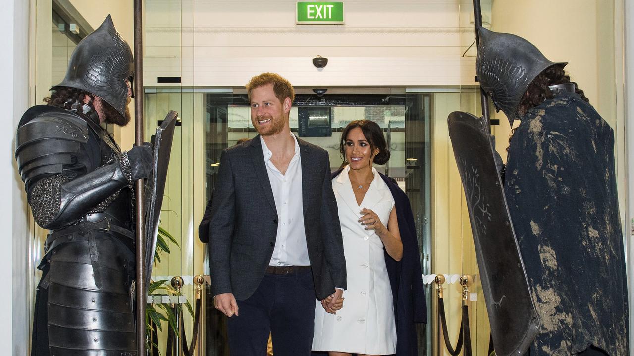 Just your standard royal greeting. Picture: Dominic Lipinski/Pool Photo via AP