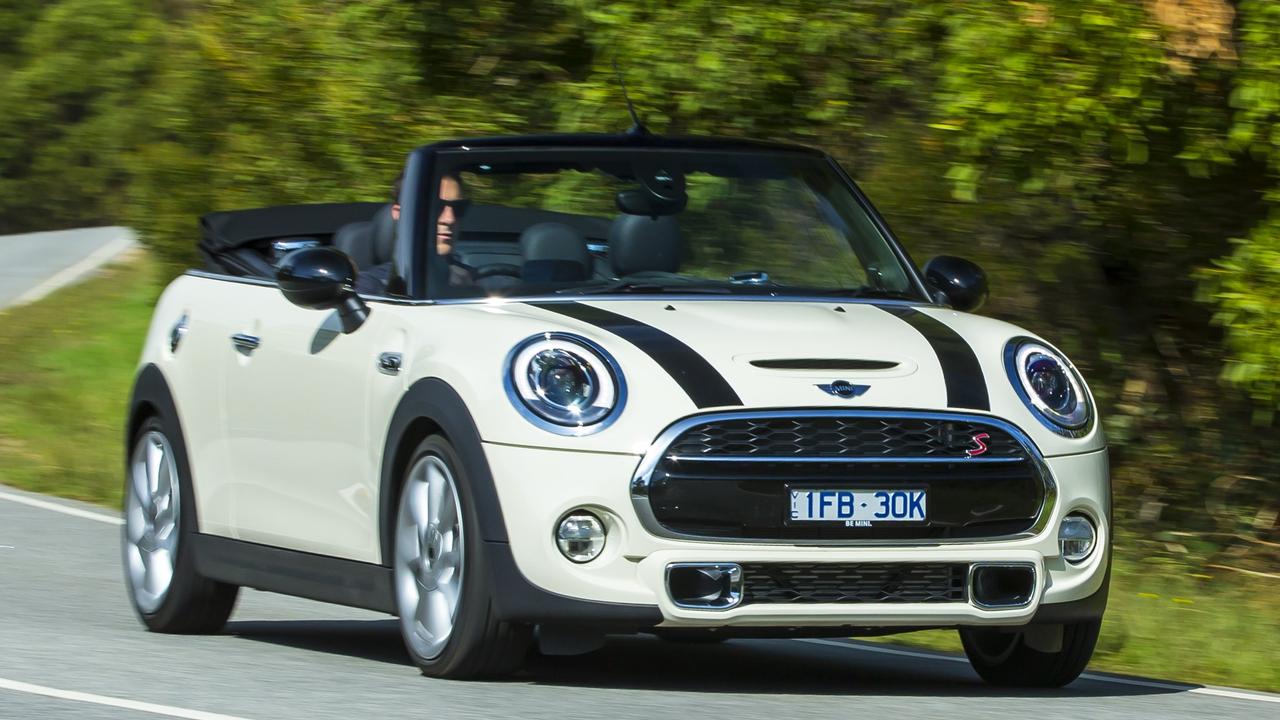 Mini’s Cooper S Convertible offers a different take on open-air motoring. Photo: Mark Bean