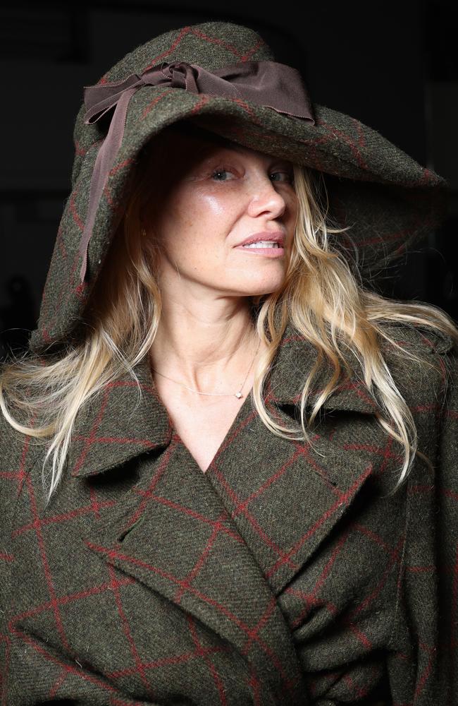 Au natural! Pamela Anderson at the Vivienne Westwood show at Paris Fashion Week. Picture: Getty Images