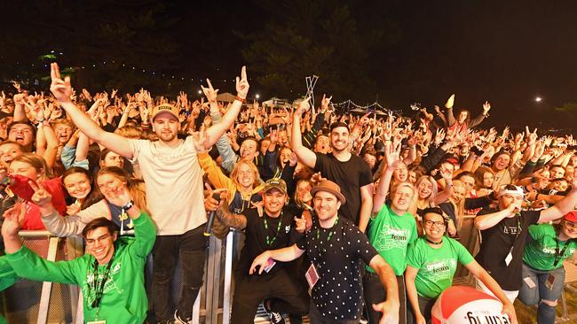 The second night of the Schoolies festival at Victor Harbor in South Australia saw two people arrested for drug trafficking.