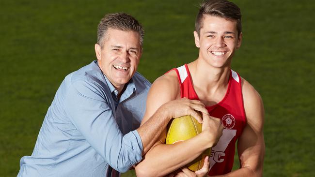 Craig Burton with his son Ryan. Picture: Matt Loxton