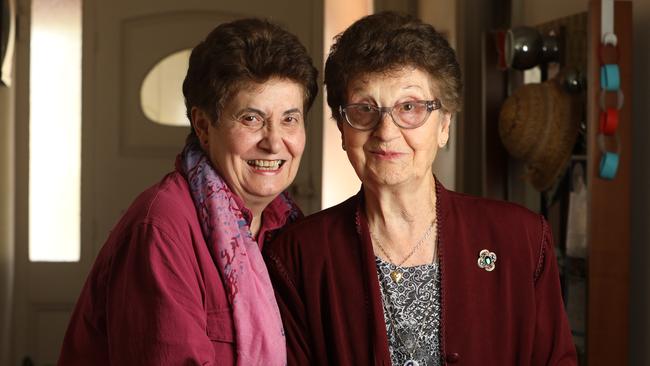 Multicultural Aged Care chief executive Rosa Colenaro and her mother, Adina Colenaro, at Adina’s Adelaide home, which she moved into 60 years ago. Picture: Russell Millard