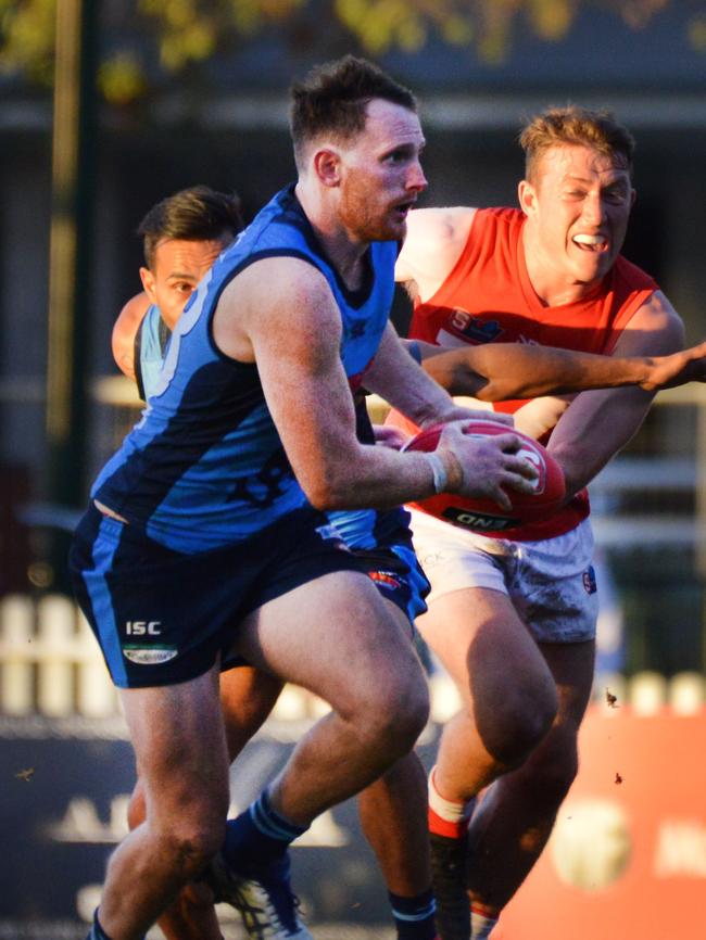 Aidan Riley in action for Sturt. Picture: AAP/Brenton Edwards