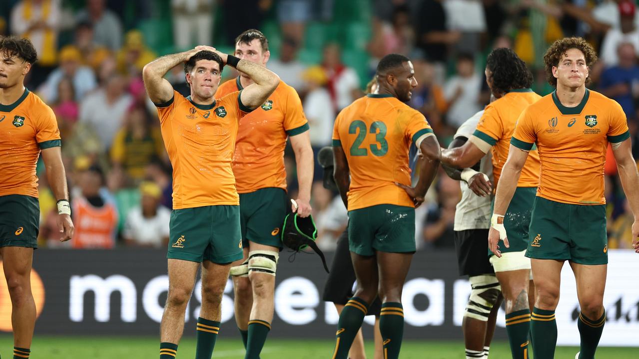 The Wallabies were shocked by Fiji. Picture: Chris Hyde/Getty Images