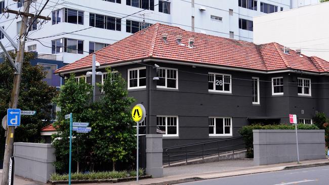 The exterior of a brothel in Chatswood.