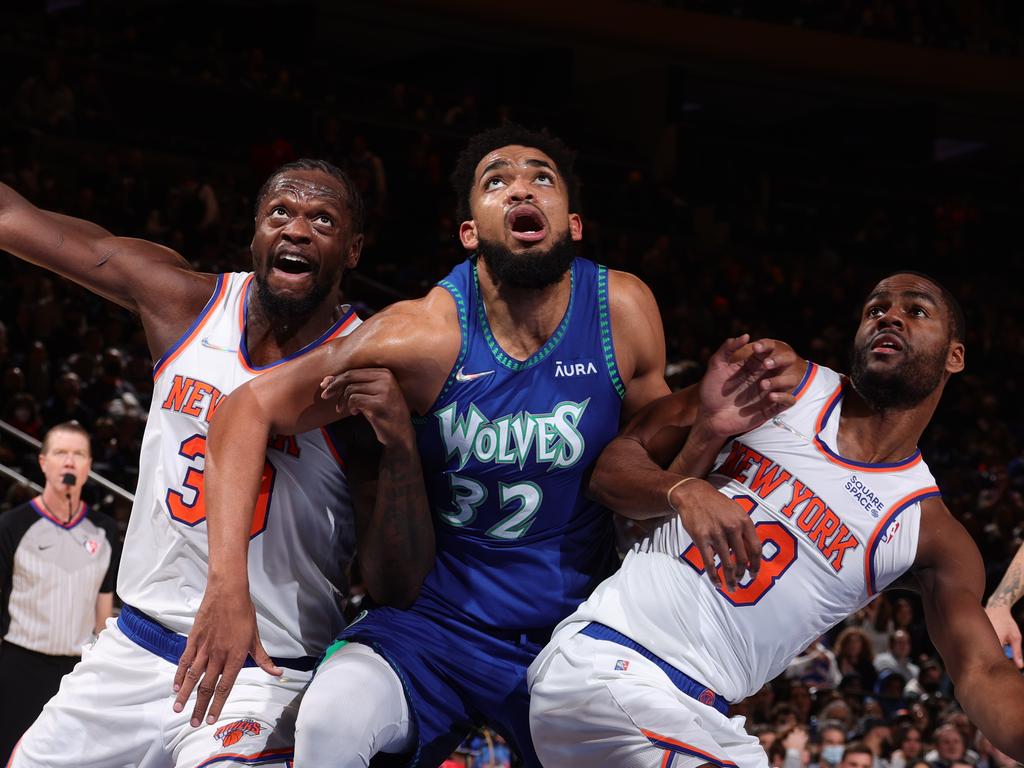 The Timberwolves and the Knicks are neck and neck in our power rankings. Picture: Nathaniel S. Butler/NBAE via Getty Images.