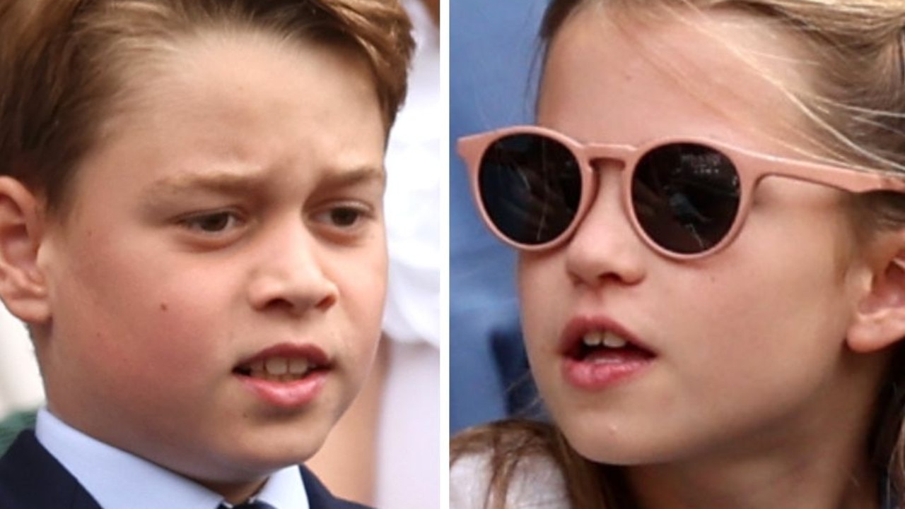 Prince George and Princess Charlotte at Wimbledon.