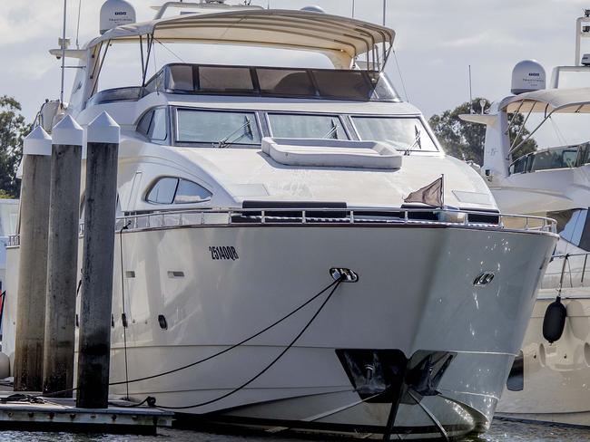 The 30m vessel Lady Pamela berthed at Gold Coast City Council Marina Coomera Picture: Newscorp