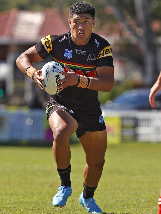 Panthers halfback Isaiya Katoa starred in the SG Ball Cup and has been signed by Wayne Bennett’s Dolphins. Picture: Richard Dobson