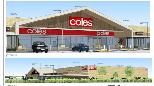 Goldtower Properties' application for a shopping centre in Charters Towers, with Coles being the primary tenant. The application has been submitted to the Charters Towers Regional Council.