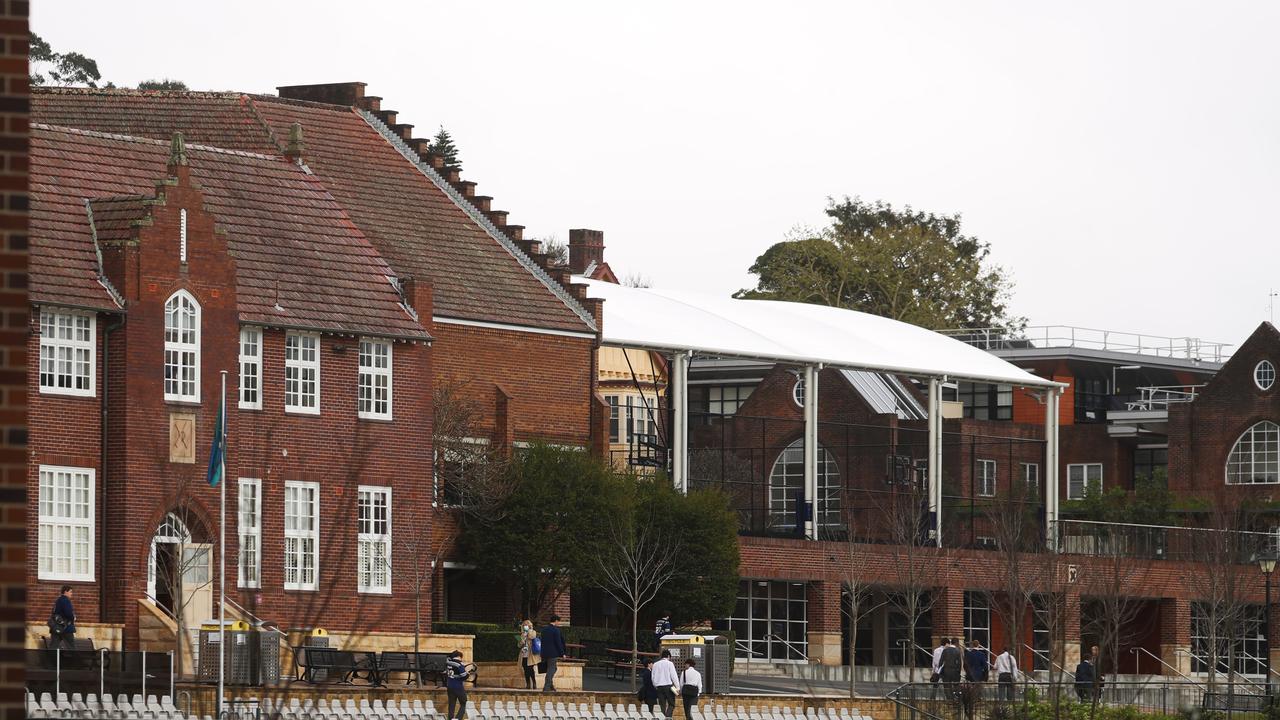 Knox Grammar principal Scott James confirmed in a letter to parents that several students had been suspended or left the school. Picture: Tim Hunter