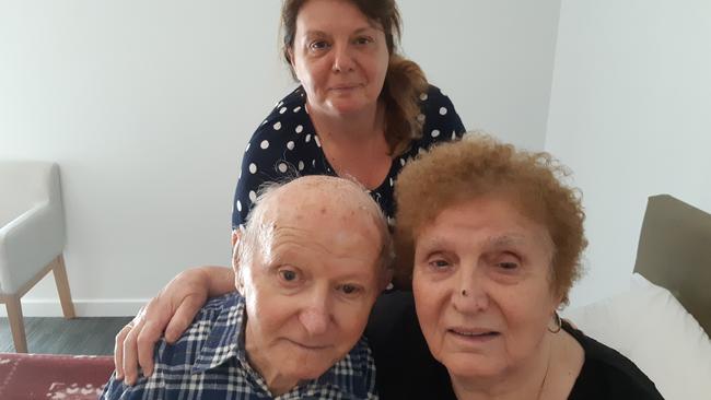 Jordan Petrovski, wife Elenka and daughter Susan Nedanovski.