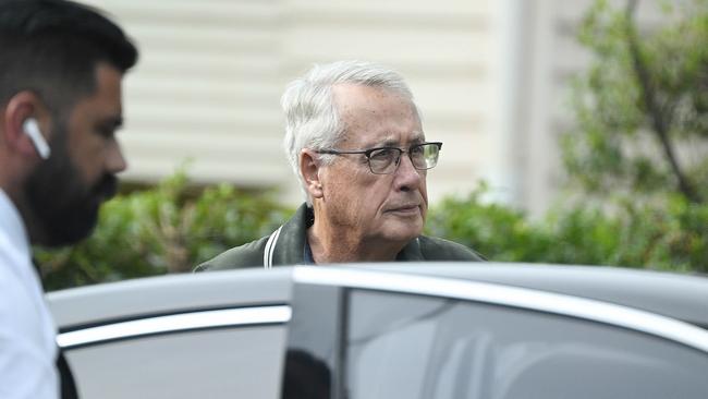 Cbus chairman Wayne Swan leaves his home in Brisbane. Picture: Lyndon Mechielsen/The Australian