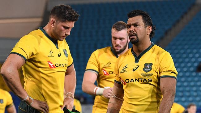 The Wallabies must rebound quickly to avoid sliding further down the rankings. Picture: AAP