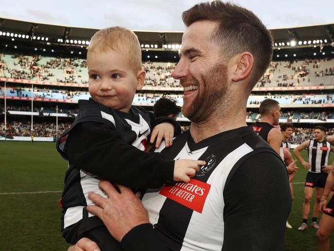 Tasmanian Jeremy Howe with his son Zander. Picture: Michael Klein