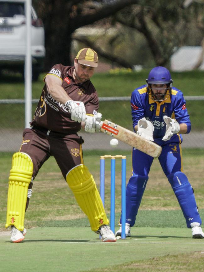 Heatherhill batter Matt Bishop.