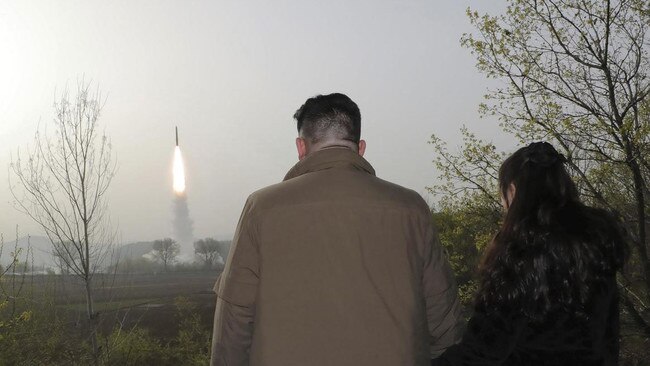 Earlier this month Kim visited the test site of an intercontinental ballistic missile. Picture: Korean Central News Agency/AP/The Times