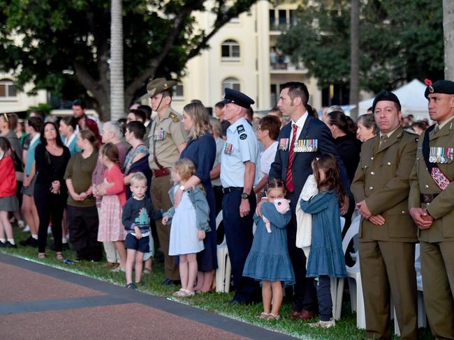 Anzac Day 2025. Dawn service Anzac Park Townsville. Picture: Evan Morgan