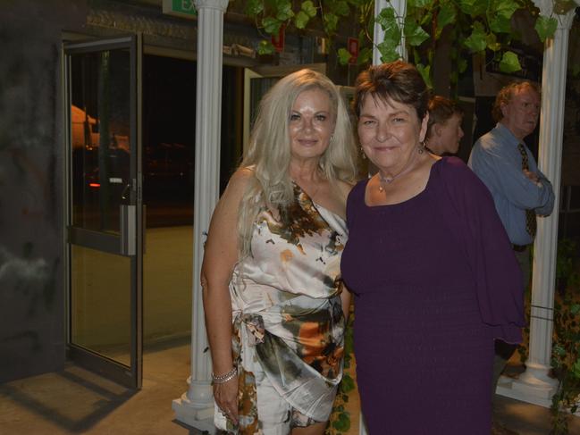 (From left) Kylie Stretton and Leigh Corbett at the Apple and Grape Gala Ball on Friday, March 1, 2024. Photo: Jessica Klein