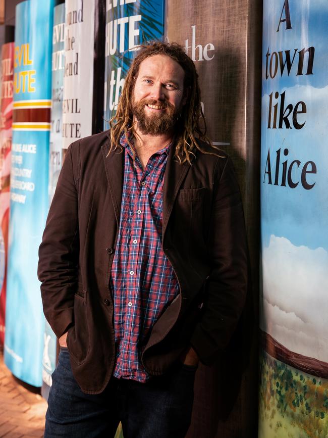 Councillor Jimmy Cocking outside Alice Springs Public Library. Photo: EMMA MURRAY