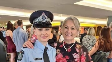 Queensland police officer Constable Rachel McCrow (left) was also killed in the shooting.