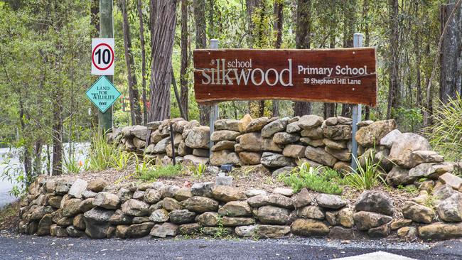 Entrance to the Silkwood School Primary campus in Mt Nathan. Picture: Nigel Hallett.